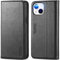 TUCCH Hülle für iPhone 14 Handyhülle [RFID Blocker] TPU Handytasche Stoßfeste mit [Standfunktion] [Kartenfach] Etui kompatibel mit iPhone 14 5G 2022 (6,1 Zoll) Schwarz