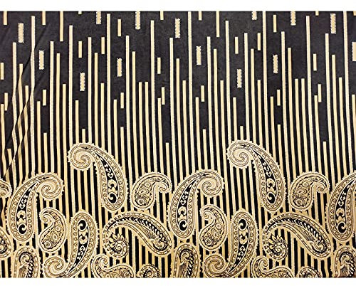 FABRIC.MVP® Stretch Baumwollstoff Ethno-Stil Hintergrund Meterware | Stoff mit drucken Jersey, Nähen Nähstoffe ideal für Dekorationen & Accessoires- Preis gilt für 0,5 Meter (A)