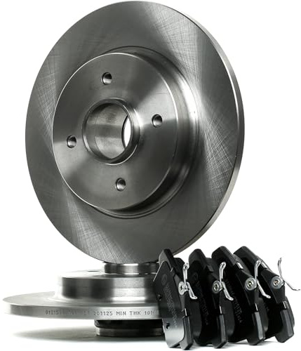 STARK SKBK-10991550 Set d'essieu Disques et plaquettes de freins Arrière avec accessoires avec vis d'étrier de frein Compatible avec PEUGEOT 3008 I 0U