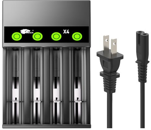 18650 Battery Charger for Li-ion Battery 18650 26650 21700 20700 18490 17670 17500 16340 14500 18500 18350 (4Bay)