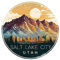 Salt Lake City Utah Design B Souvenir dekorativer flacher Magnet 5,1 cm