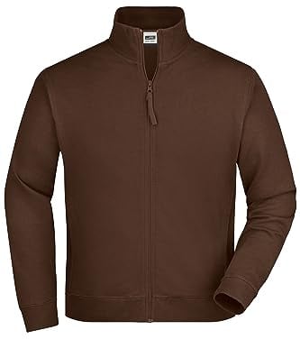 James & Nicholson Sweatjacke French Terry - Hochwertige Sweatjacke für Damen und Herren | Farbe: brown | Grösse: XL