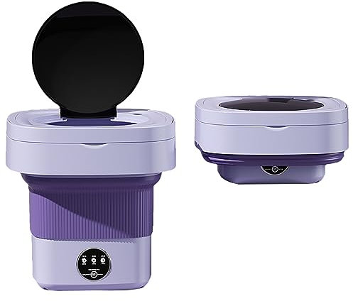 WHYATT Lave Linge Sechant, Lave Linge Top, pour Chaussettes, sous-vêtements, Vêtements de Bébé(Purple)