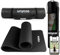 unycos - Gymnastikmatte - Yogamatte Rutschfest【183x60 cm】NBR 15 mm Dicke | Inkl. Tragegurt und E-Book mit Übunge, Sportmatte Ungiftig für Fitness, Pilates & Gym, Home Sport (Schwarz)