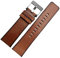 INEOUT Retro Echtes Lederarmband Kompatibel mit Diesel DZ4343 DZ4323 DZ7406. Uhrenband Vintage italienisches Leder 22mm 24mm 26mm Männer Armband (Color : Brown silver clasp, Size : 24mm)