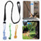 Hundespielzeug mit Federstange, Baum, Bungee-Hängespielzeug, für drinnen und draußen, interaktives Übungsspielzeug, Zieh- und Ziehspielzeug, Hundespielzeug mit Kauseil, Solo-Spiel für mittelgroße bis