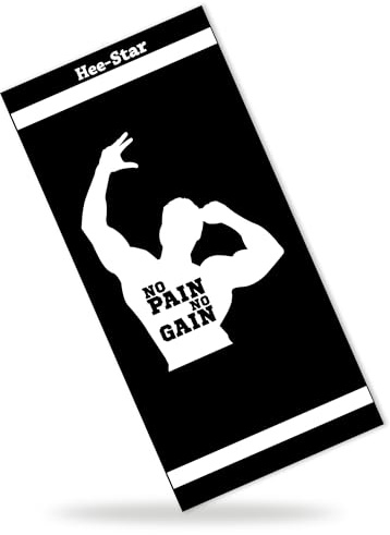 Hee-Star Sporthandtuch Fitnessstudio - Fitness Handtuch Mikrofaser Ideal für Sport und Bodybuilding - Weich und Saugfähig - Trainingshandtuch Gym für Männer (400 GSM)