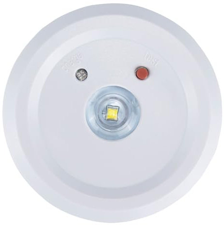 Ledvion - Faretto LED di Emergenza, 3.5W - 6500K, IK07, IP65 - Incl. Batteria - Autonomia Emergenza (3 ore)