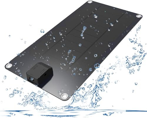 JINGAN Caricatore solare del telefono del caricatore solare portatile, caricabatterie solare per telefoni cellulari a ricarica rapida da 10 W e 5 V, pannello di ricarica solare impermeabile