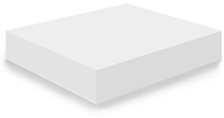 HOGAR24 ES - Plancha de Espuma Poliuretano Multiusos - Medida: 50 x 50 x 1 cm de Grosor - Dureza Firme - Densidad 20 Kg/m3