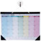 Wandkalender 2025-2026, 43x30,5cm, Monatskalender Januar 2025-Juni 2026, 18 Monatsplaner mit Gepunkteter Abrisslinie, Eckenschutz, Große Block, Familienplaner Kalender Büro Schule Haus, Querformat (C)