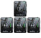 Hasaller 2.4GHz Wireless Auricolare Monitor Sistema, Wireless Auricolare Monitor Ricaricabile Trasmettitore Ricevitore Pulsante Volume, Nero (1 Tran 3 ricevitori)