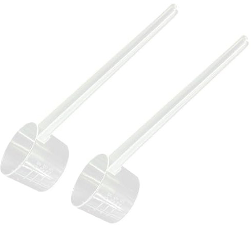 Pack De 2 Cucharas Medidoras De Mango Largo, Cucharas Medidoras 5G, Cucharas Medidoras De Cocina, Cucharas Medidoras De Té Y Café, Cucharas Medidoras Con Escala, Cucharas Medidoras De Detergente