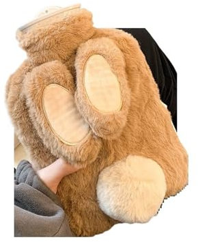 HYQOUKLR Bouteille d'eau Chaude, Sac d'eau Chaude for Femme, Injection d'eau, Joli Sac d'eau Chaude for étudiant for réchauffer Les Pieds et Les Mains(D 1000ml)