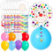 BOOMTOP 8pcs Luftballons Karneval Basteln Set Clown Deko Ballons 12 Zoll Bunte Partyballons mit 6 Bögen Aufkleber und 8 Clownköpfen Geburtstag Zirkus Fasching Kindergeburtstag DIY Party Dekoration
