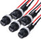 QUARKZMAN 5 Pz Portafusibile a Pannello 5x20mm AC 250V 10A/AC 125V 15A Portafusibili a Cappuccio a Vite con Fili Pre-Saldati, Porta a Forma Rotonda