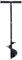 YiAndeli Hand Post Hole Digger Garden Auger Drill, Manual Earth Garden Auger Planter Fence Garden Auger with T Shaped Handle for Digging, Planting, Cultivating Black,1