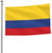 Bandera de Colombia de doble cara de 5 x 8 pies, pancarta resistente para exteriores y jardín, perfecta para decoración de interiores y exteriores