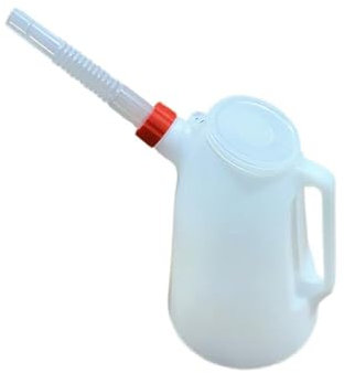 Jarra medidora de aceite de 1,2 L/2 L y 5 L, tanque de combustible con vertido flexible para contenedores automotrices, herramientas de medición de aceite, garaje