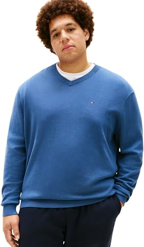 Tommy Hilfiger Herren Bt-Essential Cotton V Neck-b Mw0mw43012 Pullover