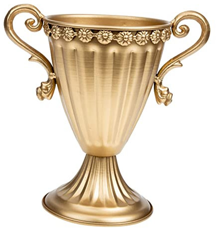 iplusmile Iron Flowerpot Vintage Retro Wedding Decor Desktop Creative Vase for Home Flower Arrangement Holder Iron Artware Adornment