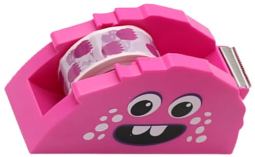 Klebebandabroller mit Cartoon Monster für Schreibtisch, Pp, 1 Stück | Sauberer Schnitt, kein Scherenbedarf, für Washi Tape und Klebeband, Büro und Basteln