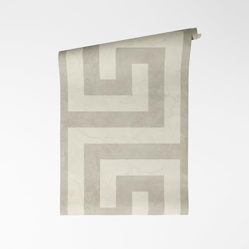 A.S. Création Floral-Vliestapete – Braun, Grau – 10,05 x 0,53 m | Florales Floral-Motiv als natürlicher Blickfang – matte Motivtapete, einfach zu verkleben & spurlos abziehbar