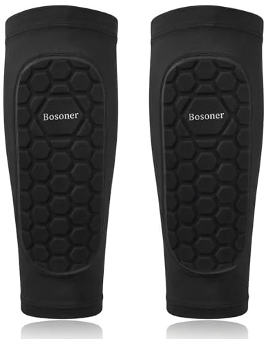 BOSONER Schienbeinschoner Kinder Fussball, Fußball Shin Pads | Leicht und rutschfest Schienbeinschoner Fußball Herren Stutzen Fußball für Jungen Mädchen Heranwachsende