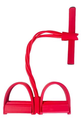 4-Rohr-Pedalzuggerät mit Widerstandsband, elastischem Yoga-Sit-up-Zugseil-Spanngerät, Ganzkörper-Trainingsgerät for Fitness für Krafttraining, Stretching