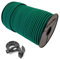 Seilwelt 6mm Expanderseil 10m Gummiseil + 10 Easyfix Haken Gummileine Planenseil Seil Plane in Grün