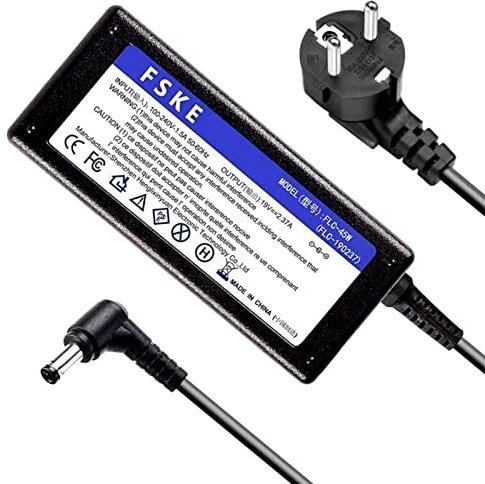 FSKE® 96W 24V 4A Fuente de Alimentación Universal AC Adaptador Cargador (compatibile con 24V 3A / 2A) para monitores TFT, LCD, Televisores, proyectores, Tira LED,Equipos, Conector: 5.5 * 2.5mm