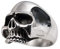 Fly Style Totenkopf Ring aus 316L Edelstahl - Skull Gothic Schmuck, Größe: 23.2 mm