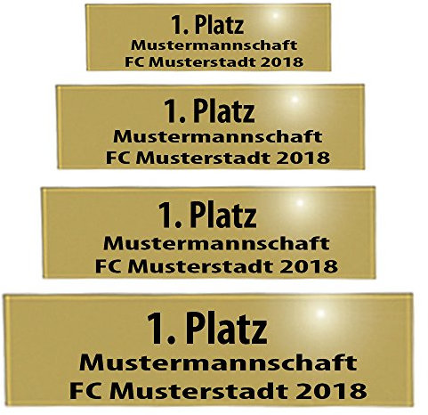 Larius Pokalschild Schilder Trophäe Gravurschild Pokal Gravur Türschild Trophäen Türschild Namensschild