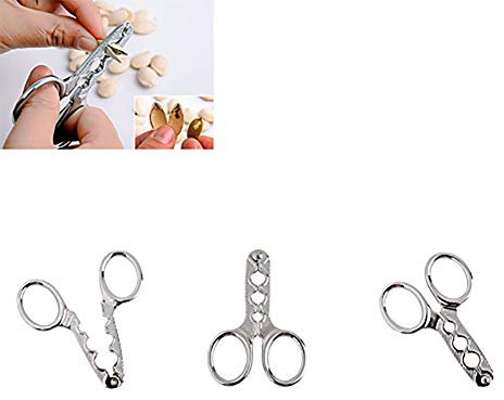 Hilai Nut Cracker Pistazie Opener mit Edelstahl-Griff Mutter Tool öffnen Sonnenblumenkern-Zange