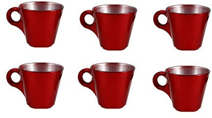 Espresso-Tasse 6 STK, rot