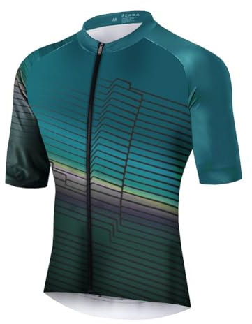 UGLY FROG Milchfaser Rennrad Radtrikot Kurzarm Herren Atmungsaktiv Fahrrad Trikot Full Reißverschluss Schnell Trocken Radsport MTB kurzarmtrikot Sports Jersey Triathlon Clothing