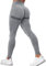 Yaavii Damen Sport Leggings Lange Blickdicht Yoga Leggings Figurformende Sporthose Yogahose Fitnesshose mit Hohe Taille Bauchkontrolle Dunkelgrau S