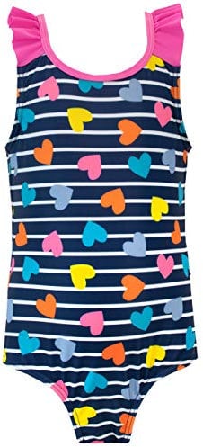 Harry Bear Costume da Bagno per Ragazze Cuore Blu 3-4 Anni