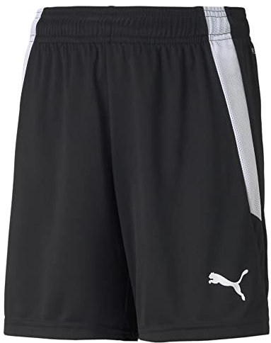 PUMA Unisex Kinder Teamliga Jr Shorts, Puma Black-puma White, 128 EU