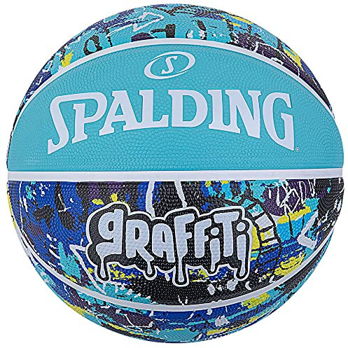 Spalding Basketball Graffiti Blue No. 5 Basketball Basket