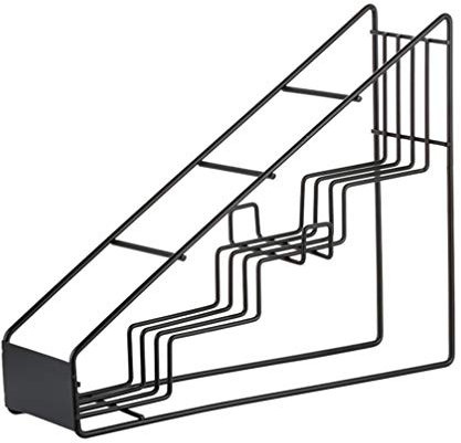 ifundom Étagère à épices pour armoire, support pour bouteille de sirop, sirop, vinaigrette, bouteille en acier inoxydable pour la maison, la cuisine, le café, le café