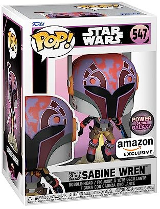 Funko POP! Women Of Star Wars - Sabine Wren - Star Wars: Rebels - Amazon Exclusive - Collectable Vinyl Figure - Gift Idea - Official Merchandise - Toys for Kids & Adults - TV Fans