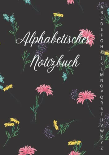 Alphabetisches Notizbuch: A5 liniert mit alphabetischen Registerkarten von A bis Z und Inhaltsverzeichnis