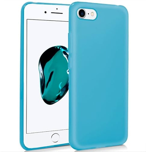 Cool Silicone Case for iPhone 7/8/SE (2020) (Light Blue)