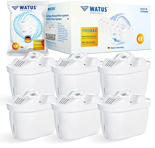 Watus Wasserfilter Kartuschen, für Brita Maxtra und Maxtra, für Ersatz Britta Filterpatronen, Made in Germany (6)