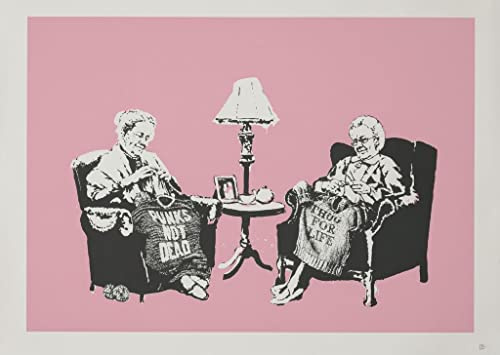 Fabulous Poster Plakat Banksy OmaThugs Life Punk Not Dead