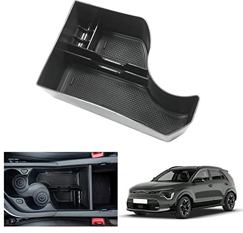 GAFAT Compatible con Kia Niro SG2 EV HEV Hybrid PHEV e-Niro 2022-2025 2026 Caja de Almacenamiento Consola Central, Organizador de Bandeja y Guantera Inferior de Central, Niro 2025 Accesorios