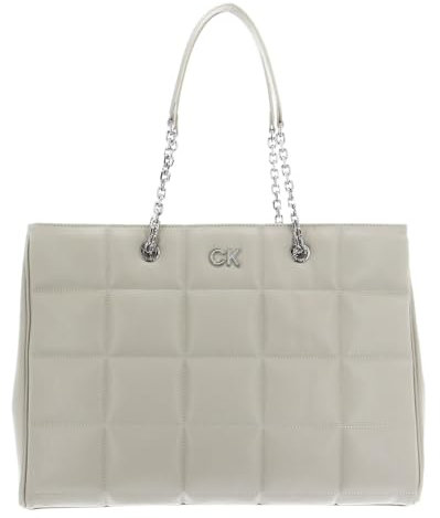 Calvin Klein Re-Lock Quilt Tote L Stoney Beige