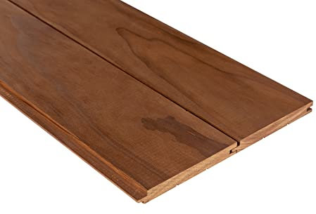 Saunainter Profilholz Thermo Radiata Kiefer Klasse A Nut-Feder STS4 15x140mm 2400mm 6Stk Baumaterial für Sauna und Innenräume