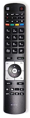 ALLIMITY RC5116 Reemplazo de Mando a Distancia adaptar por QILIVE TV 32168 Q.1096 Q.1475 Q.1578 Q.1903 RC-5116 Q.1209 Q.1508 Q.1638 L28H275U3 Q.1008 Q.1259 Q.1527 Q.1649